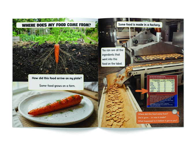 Food origin and digestion spread